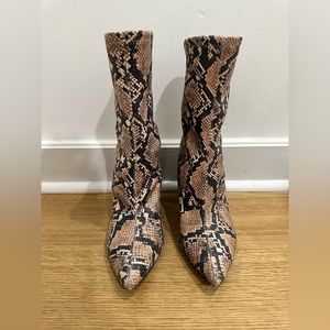 ASOS Snakeskin Midi Bootie